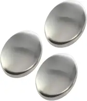 Gogogmee Dishwasher Safe Stainless Steel Soap Bar 3 Pcs Odor Absorber Smell Hand Washer for Kitchen Bathroom