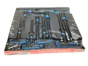 New Snap-on™ 2.5 - 10 mm T- & L-Shaped SAE Allen Hex Driver Key Set AWSGM800A