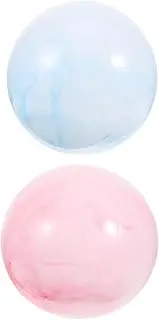 Happyyami Indoor Workout Pilates Ball 2 Pcs Yoga Ball for Balance Coordination Strength for Boys and Girls Adults