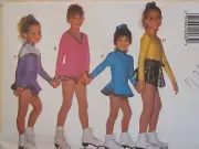 OOP BUTTERICK 3650 Toddlers & Girls Bodysuit Skirt & PH PATTERN 2-3-4-5-6 UC