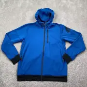 Adidas Daybreaker Hooded Zip Up Jacket Adult Size Large Blue