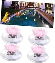 MERRYHAPY Solar-Powered Floating Lights for Pool Waterproof Led Garden Pond Lights Solar Floating Auto-Charging for Night Decor