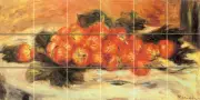 Art Mural Tumbled Marble Backsplash Decor Tile #498