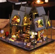 Flever Dollhouse Miniature DIY House Kit Creative Room (Luna Magic House)
