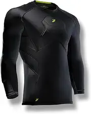 BodyShield Goalkeeper 3/4 Undershirt, Mens, BSGKTOPBK, Black, Small