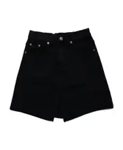 Belt ring denim skirt 10Y Black