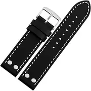 [OVARIA] 20mm 22mm Leather Watchband Fit For Hamilton Khaki Fit For B-reitling Zenith Belt Watch Strap Bracelets Replacement