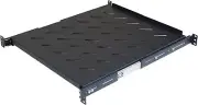 1U 19-inch Sliding Rack Server Shelf Vented 4 Post Rack Mount 20" Shelf Adjus...