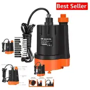 Efficient 1/3HP Clean Water Pump - 2 Outlets, 2500GPH for Versatile Draining