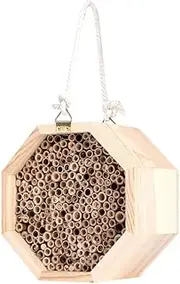 Insect Hotel Insect House, Wooden Bee House, Bee Nesting, Wood Bug Room for Garden for Outdoor Yard Decoration