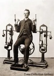World's First Workout / Exercise Machine - Historic Photo Print
