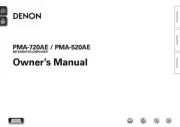 Denon PMA-520AE PMA-720AE Pre-Main Amplifier Owners Manual