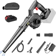 2-in-1 Cordless Leaf Blower, Garden Blowers with Battery & Charger, 3.6M³/min, Handheld Blower Vacuum Set, Cordless Small Blower for Blowing Leaves, Dust, Snow, Debris