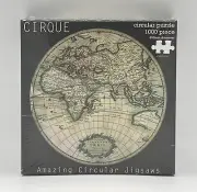 Cirque World Map Circular New Sealed 1000 Piece Jigsaw Puzzle Robert Fredrick