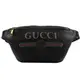 【全新現貨 補8個】茱麗葉精品 GUCCI &#8206;530412 復古LOGO小牛皮腰包/胸口包.黑現金價$32,800