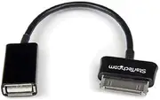 StarTech.com USB OTG Adapter Cable for Samsung Galaxy Tab - Connect USB Devices to Samsung Galaxy Tab - Thumb Drives, Mice, Keyboards (SDCOTG)