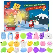 Advent Calendar 2024,Christmas 24 Days Mochi Animals Squishy Toys for Kids,To...
