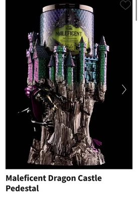 Maleficent Dragon Castle Pedestal 3 Wick Candle Holder