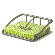 Euro Table Napkin Holder/Storage/Rack Kitchen Organiser w/ Weighted Arm Satin