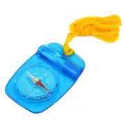 Skywalker Lanyard Compass with Safety Whistle (Blue Compass with Orange Lanyard)
