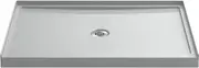 KOHLER 8644-95 36 x 34 Rely Single-Threshold Shower Base with Center Drain, Ice Grey