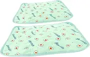 FIXOSHEE 2pcs Reusable Dog Pee Pad Training Mat for Puppies and Senior Dogs Durable Cloth Material Convenient for Indoor Outdoor Use