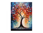 Tree Modern Art Canvas Print
