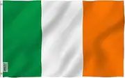 ANLEY Fly Breeze 3x5 Foot Ireland Flag - Vivid Color and UV Fade Resistant - Canvas Header and Double Stitched - Irish National Flags Polyester with Brass Grommets 3 X 5 Ft