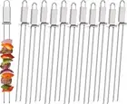 Lallisa Kabob Skewer for Grilling Metal Stainless Steel BBQ Skewer Stick with...