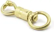 Bluemoona 1Pc- Brass Hinged Panic Horsemanship 30mm Replacement Twist snap Screw 4 Lead Rope D