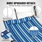 Double Portable Hammock with Stand and Pillow 480lb Capacity For Outdoor Use