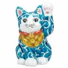 Maneki neko Kutani yaki porcelain Japanese Lucky cat Iro-e Karakusa Arabesque