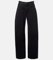 [Slvrlake] Slvrlake Tess Long high-rise barrel-leg jeans 32 black