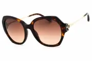 CHOPARD SCH354V 0743 Sunglasses Brown Havana Frame Yellow Lenses 54mm