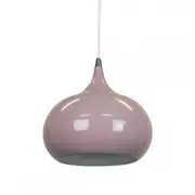 Mini Kirby Inverted Bowl Metal Pendant Light Lamp - Pastel Violet.