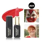 Matte Black White Lipstick Christmas Halloween Party Lip Makeup Body Painting