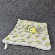Dreamgro Buddy Blankie Bee Security Blanket Baby Comforter Plush Rattle 15" New