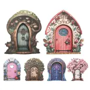 Gnome Door Garden Fairy Door Mini Wood Door Outdoor Fairy Garden easy to use