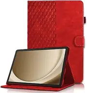 Tablet Case for Samsung Galaxy Tab A9+/A9 Plus 11 inch 2023 (SM-X210/X215/X216) with Magnetic Clasp Card Holder/Slots Stand Function PU Leather Flip Folio Wallet Cover, Red