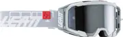 Leatt Velocity 5.5 Iriz Logo 2024 Motocross Goggles, grey-red for Men One Size Grey Red