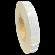 1" White High Intensity Reflective Tape HIP Type 4 Oralite Nikkalite Prismatic
