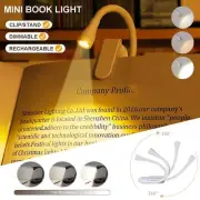 USB Rechargeable LED Book Light - Flexible Clip-on Reading Lamp for Book Lovers