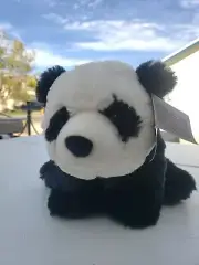 WWF New Soft Wild Republic Panda Bear Plush 10"