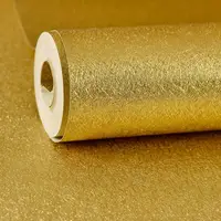 在飛比找樂天市場購物網優惠-金色3D粗細拉絲墻紙 餐廳吊頂 純素色金箔防水壁紙