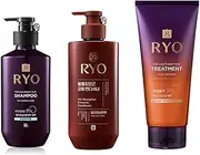 Hair Loss Expert Care Sensitive Scalp Shampoo 400mL + Hair Strengthen & Volume Conditioner 480mL + Root Treatment 330mL. Korean Hair Treatment Set for Ryo.