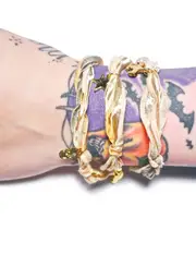 [Ettika] Vintage Ribbon Wrap Charm Bracelet