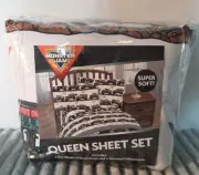 Kids Monster Jam Queen Sheet Set 4 Piece Set Monster Trucks Grave Digger El Toro