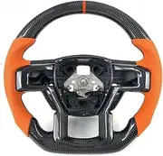 Customs Carbon Fiber Steering Wheel Compatible For Ford And Raptor F150 Compatible For F-150 2015-2020 Car Steering Wheel(With heating)