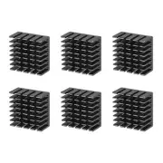 6 Pack 10x20x20mm Aluminum Alloy Electronic Cooler Radiator with Thermal Paste