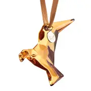 Orrefors Annual Holiday Ornament Homage Dove 21K Gold 2024